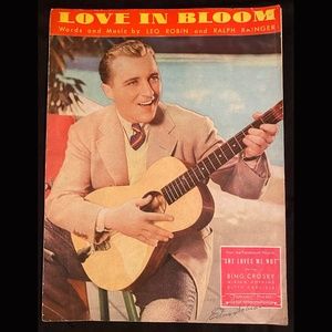 VINTAGE PIANO SHEET MUSIC-ART • BING CROSBY